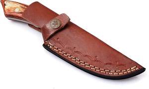 Calidad Premium personalizable Damasco acero S7 Skinner cuchillo de caza mango de madera para supervivencia Industrial Camping OEM disponible - Product Image 5