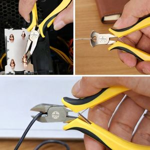 LUMINEX IMPEX 6-Piece Mini Stainless Steel <b>Pliers</b> <b>Set</b> Needle Nose Long Nose Bent Nose End Cutters-Lightweight for Jewelry - Product Image 3