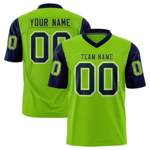 Ensemble de maillot de football américain personnalisé en tissu polyester léger et performant pour adultes, séchage rapide - Product Image 1