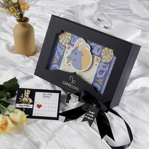Caja de papel de arte RTS Premium 12 Zodiac de 2mm de grosor para presentar regalos artesanales como vino o comida con tapa y base - Product Image 6