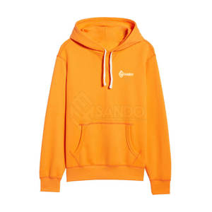 Meilleur prix en ligne pour les sweats à capuche en coton à la mode pour hommes motif solide teint uni haute couture hiver fabricant col à capuche - Product Image 1