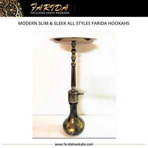 Vente en gros de narguilés Farida modernes égyptiens, design élégant, style de luxe, qualité supérieure, finition laquée en laiton, y compris - Product Image 2
