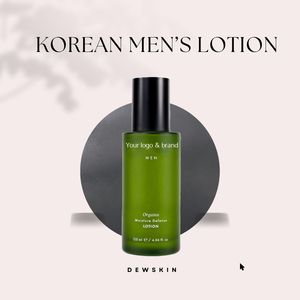 Lotion organique pour hommes enrichie en plantes d'origine coréenne pour une hydratation constante et un aspect de la peau équilibré - Product Image 1