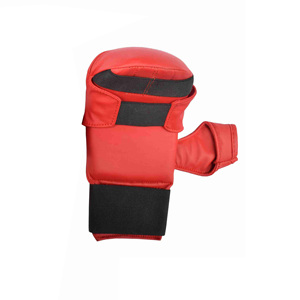 Gants de karaté imprimés avec logo personnalisé Gants de pratique en cuir à quantité minimale de commande basse avec votre propre conception pour les arts martiaux et la boxe - Product Image 3