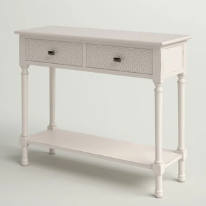 2024 Naturel <b>White</b> Distressed Wood Console <b>Table</b> Decorative Home Best Quality Handcrafted Wooden Furniture Manufacture in India - Product Image 4