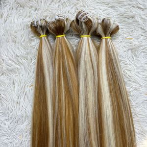 Venta caliente 2024 venta al por mayor recto, pelo de color, mechones rectos de cabello humano mechones rectos de cabello para mujeres negras - Product Image 4