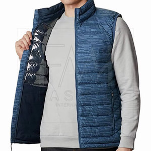 Le Pakistan a fait des gilets bouffants pour hommes 100% polyester toile fermeture éclair vêtements d'extérieur d'hiver avec tissu personnalisable caractéristique imperméable - Product Image 2