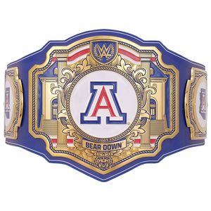 Cinturón de Campeonato WWE Legacy Auténtico de los Arizona Wildcats, de Aleación de Zinc, con Hebilla de Placa Azul y Dorada con Impresión por Transferencia de Calor, 42 Pulgadas 1.5 - Product Image 1