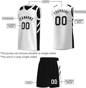 Maillot de basket-ball réversible personnalisé pour hommes et jeunes, imprimé avec le nom de l'équipe, le numéro et le logo - Product Image 4