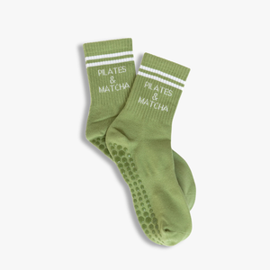 Calcetines de Punto de Alta Calidad con Rayas Antideslizantes para Pilates y Matcha, Multicolores, de Algodón Suave, con Agarre Fuerte, Fábrica JZVINA - Product Image 1