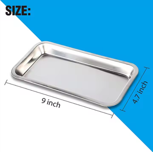 Placa quirúrgica de bandeja médica de hospital de acero inoxidable al por mayor de Venta caliente del mejor proveedor para instrumentos quirúrgicos básicos - Product Image 3