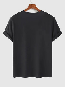 T-shirts d'été à manches courtes pour hommes 100% coton rouge noir Design en vrac Stock Mix Bale Vêtements d'occasion - Product Image 2
