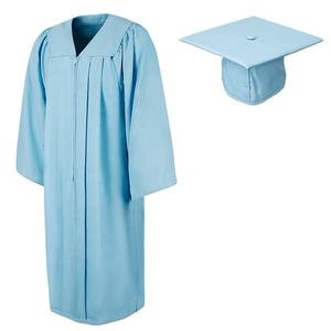Mondon Robe de fin d'études universitaire mate unisexe pour adultes Toga Uniforme scolaire grande taille avec pompon pour diplômés - Product Image 4