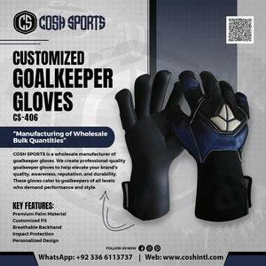 Professional Green Black Negative Cut Goalkeeper <b>Gloves</b> with Embossed Shield Design for Soccer and Football Match <b>Gloves</b> - Product Image 6