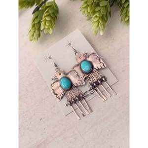 Pendentif Thunderbird en argent sterling et turquoise Kingman Vernon Begay - Product Image 4
