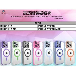 Étui transparent magnétique TPU+PC haute résistance et anti-jaunissement sans support pour téléphone portable - Product Image 1