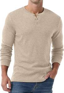 Camisetas de Franela de Manga Larga para Hombre al por Mayor con MOQ Bajo, Alta Calidad, Casuales, Mangas Completas, Servicio OEM Personalizable - Product Image 4