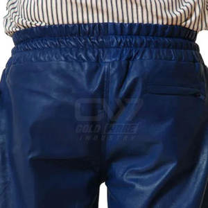 Pantalones cortos de cuero para hombres de estilo popular Venta al por mayor Pantalones cortos de cuero de moda para hombres - Product Image 5