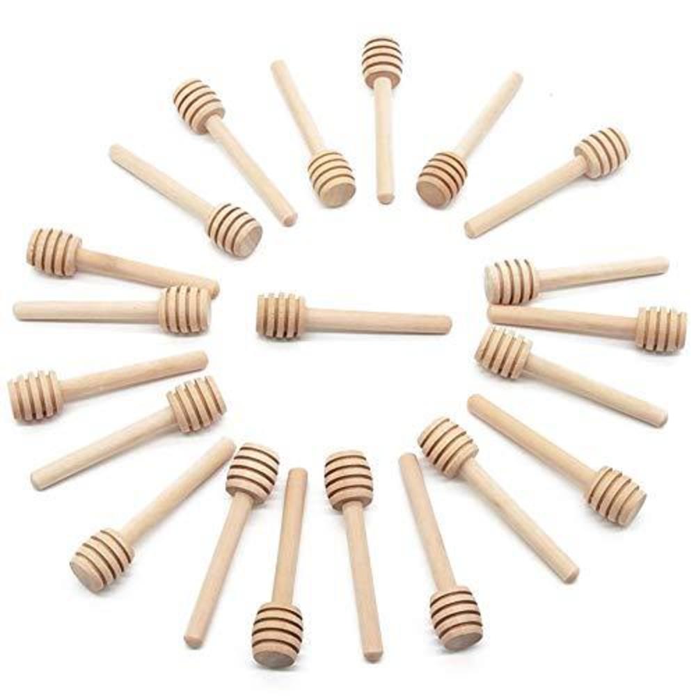 Оптовая продажа с завода, экологичные 100% палочки, ложки для перемешивания, деревянная банка для меда с медведем