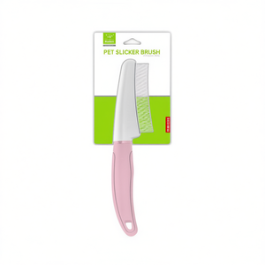Peigne de toilettage pour animaux à rangée unique, manche couleur unie, pour chien et chat, élimination des poils, produit du fabricant en gros - Product Image 3