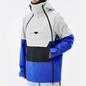 Chaqueta de esquí impermeable personalizada OEM para hombres y mujeres, aislamiento térmico y carcasa exterior a prueba de viento para actividades al aire libre, MOQ bajo - Product Image 3