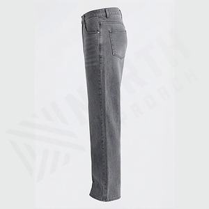 Nuevos Pantalones Vaqueros de Mezclilla Estilo Vintage para Hombre al por Mayor, Sin Rasgaduras, Ajustados, Lavados, Elásticos, con Parches, Sólidos, para Hombre Joven, Personalizados - Product Image 3