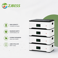Sistema de Baterías Modular LiFePO4 Apilable de 51.2V 300Ah 15kWh, 8000 Ciclos, 10 Años de Garantía, para Sistemas de Almacenamiento de Energía Solar Doméstica