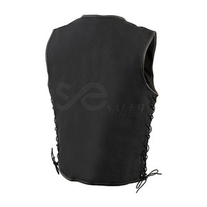 Mejor edición Nueva calidad Baja tasa Hombres Chaleco de cuero Nuevo diseño Cliente Demanda Hombres Chaleco de cuero - Product Image 2