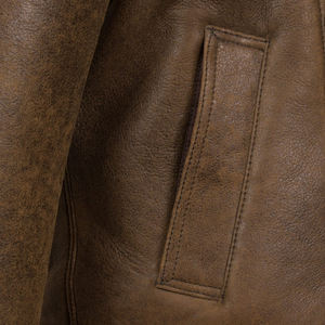 Best-seller Blouson bombardier décontracté en cuir de haute qualité à la mode Blousons de créateur avec logo personnalisé pour hommes vestes de grande taille - Product Image 4