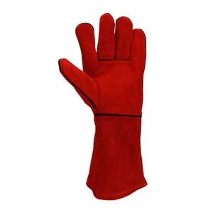 Guantes de Seguridad para Soldadura de Cuero Vacuno Ignífugo para Hombre con Cierre de Tirón, Empaque Personalizado, Venta al Por Mayor 2026 - Product Image 5