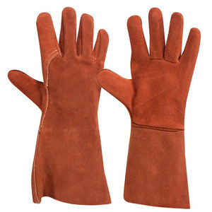 Nouveau 2025 vente en gros de gants de soudage en cuir de chèvre noir de qualité supérieure/nouveau dernier design 2025 gants de soudage - Product Image 4