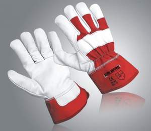 Gants de gréement canadiens avec paume en cuir fendu pour une adhérence fiable Gants de travail Style gréeur canadien avec rembourrage supplémentaire - Product Image 5