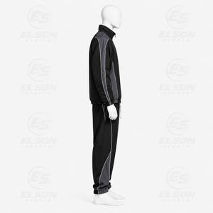Ensemble coupe-vent pour homme, personnalisé, respirant, grande taille, en nylon, couleur unie, pour l'entraînement et le streetwear, coupe ample - Product Image 4