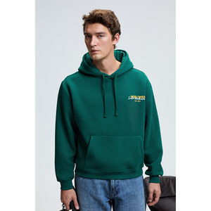 Sweat-shirt à capuche pour homme GRIMELANGE PASCAL avec poche kangourou imprimée devant et derrière, coupe classique - Product Image 4