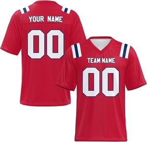 Maillots de football américain personnalisés OEM en maille polyester respirante à séchage rapide, haute qualité, pour l'été, pour équipes scolaires, vêtements de sport à manches courtes - Product Image 3