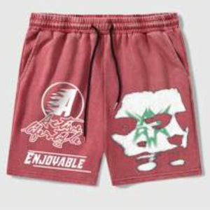 Pantalones Cortos Unisex Transpirables de Algodón 100% Ecológicos con Estampado Puff de Moda Urbana, Logotipo Personalizado, Impresión de Espuma, Venta al por Mayor - Product Image 6
