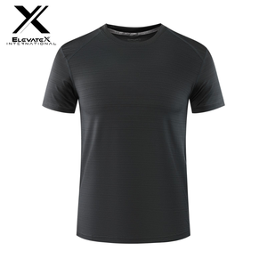 เสื้อยืดออกกำลังกายแขนสั้นของผู้ชายผ้าไมโครไฟเบอร์ระบายอากาศได้ดีผ้า100% ดีไซน์ล่าสุด - Product Image 2