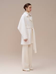 Manteaux pour femmes élégants de qualité avec ceinture Naomi Trench Coat tissu de haute qualité vêtements d'hiver pour femmes marque locale blanche - Product Image 3