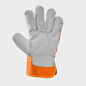 Guantes DE TRABAJO canadienses de protección de manos resistentes, guantes de trabajo de seguridad de cuero de vaca de la mejor calidad - Product Image 4