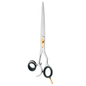 Ciseaux de toilettage pour animaux de compagnie avec lame tranchante Finition satinée Métal Acier Pet Ciseaux de toilettage droits pour chiens avec anneau réglable - Product Image 6