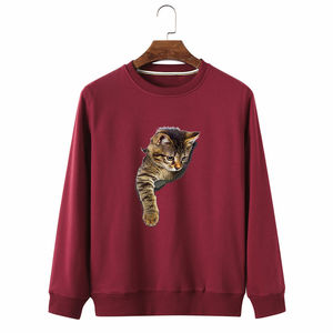 Sweat-shirt imprimé personnalisé de haute qualité pour hommes, col ras du cou et manches longues, vêtements de rue, respirant, teint uni pour l'hiver - Product Image 1