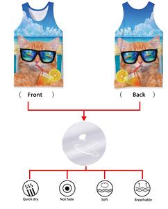 Tank Top 3D Print Sleeveless Breathable Quick Dry Gym Workout Fitness Summer Beachwear Plus Size Lightweight Sports TankTop - Product Image 2