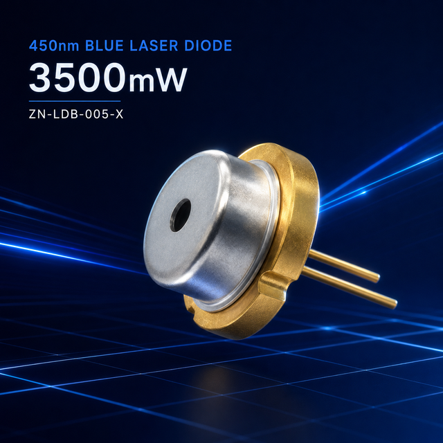 5W 450nm Blue Aluminum Laser Diode Module Light Emitting Tube Optical Sensor Parts DIY Laser Engraving Machine Electronic Design