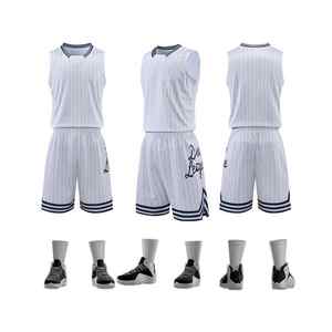 Sublimation complète vêtements de basket-ball vêtements d'équipe maillots de basket-ball pour hommes chemise gilet ensemble d'uniformes de basket-ball réversibles personnalisés - Product Image 5