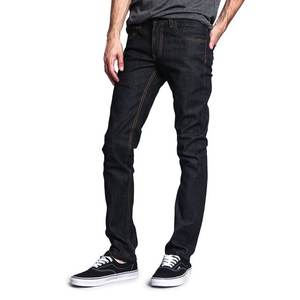 Nuevos pantalones vaqueros informales de verano para hombres, moda coreana, pantalones vaqueros versátiles de pierna pequeña, pantalones vaqueros bordados elásticos - Product Image 1