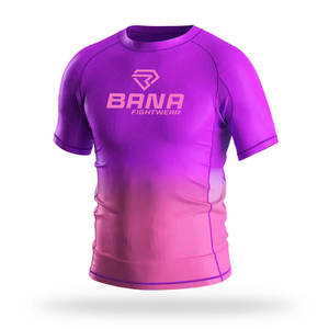 Chemise Rash Guard de haute qualité à logo personnalisé pour hommes, motif brodé décontracté et imprimé - Product Image 6
