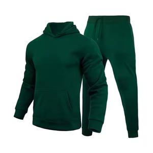 Custom Men's Jogger Sets Private Label Winter Wear Solid Pattern Breathable 100% Polyester Tracksuits Made in Pakistan - Product Image 1