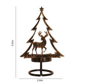 Creative <b>Christmas</b> <b>Tree</b> Tea Light Candle <b>Holder</b> Indoor and Outdoor <b>Christmas</b> Decoration Parties New Year Decor Wholesale - Product Image 3