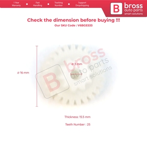 Motor actuador de control de la compuerta de ventilación del aire acondicionado V6BGE533, engranaje de reparación de 10/25 dientes para C3 C4 MK1 MK2 Picasso Pluriel 3 4 - Product Image 5