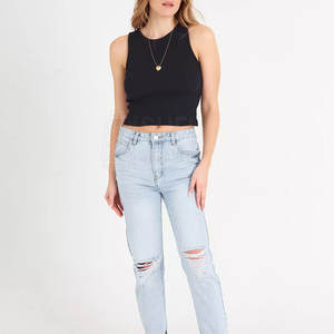 Débardeur court en maille respirante pour femmes, yoga, fitness, course à pied, été, décontracté, logo sur le devant, confortable à porter - Product Image 5